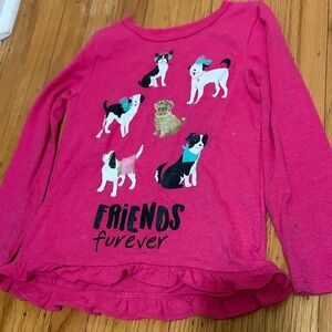 Carter’s Pink Kids Shirt with Dog Print